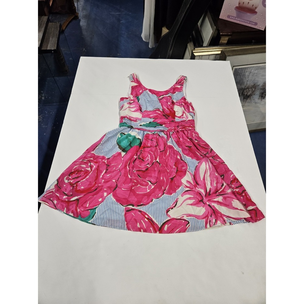 Vineyard Vines For The 143rd Kentucky Derby Floral Silk Dress Size 6